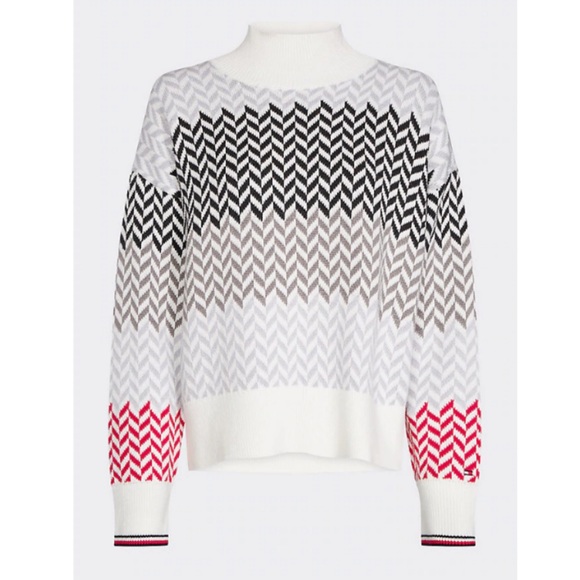 Tommy Hilfiger Chevron Sweater - Picture 2 of 6